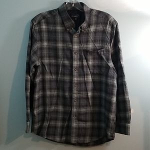 Arnold Palmer blue plaid mens long sleeve shirt Medium